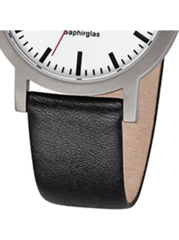 Regent Analog-Armbanduhr Regent Titan-Uhren schwarz mittel (ca. 37mm)