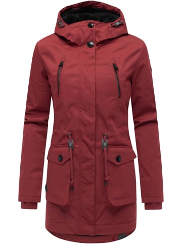 ragwear Kurzmantel Ellsa YOUMODO in Wine Red