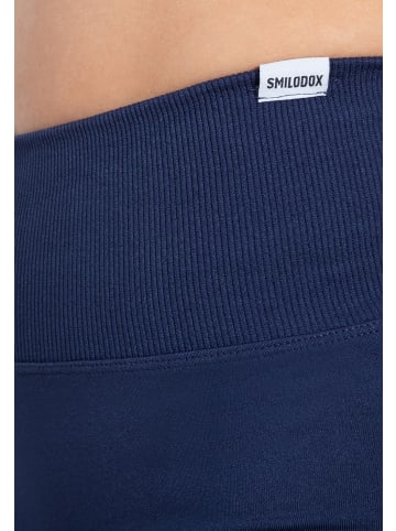 SMILODOX Short Leggings Elvia in Marineblau