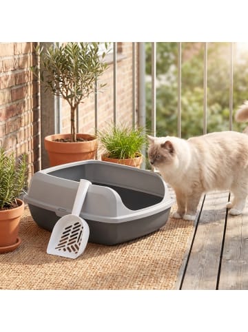 Feandrea Katzentoilette Boxal in Grau - (B)50.5 x (H)19.5 x (T)37.5 cm