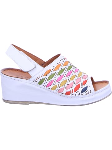 Gemini Keilsandalette in weiß