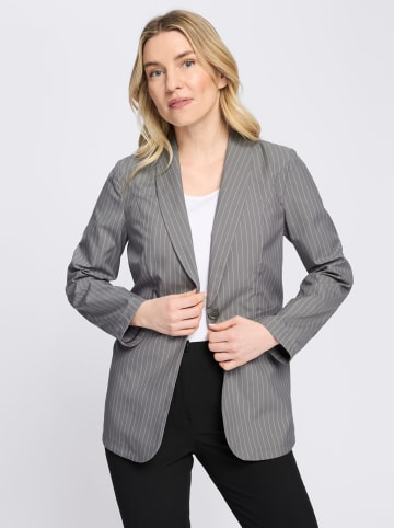 Sieh an! Blazer in grau-ecru-gestreift