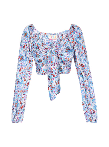IZIA Women Blouse in blue multicolor