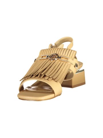Laura Biagiotti Beige Polyurethan Damen Sandale