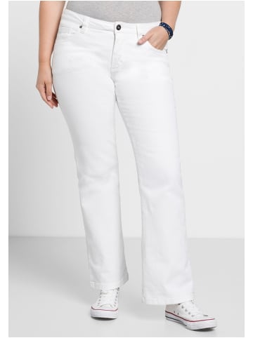 sheego Jeans in white Denim