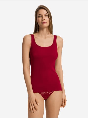Hanro Tanktop Cotton Seamless in red dahlia