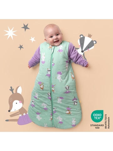 Schlummersack Babyschlafsack, 3.5 TOG in Mint-Lila