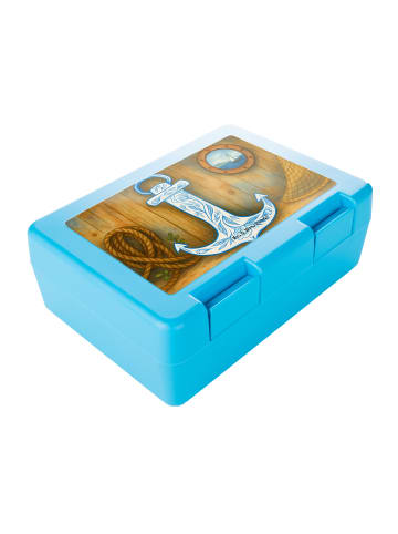 Mr. & Mrs. Panda Lunchbox Anker Blau Design ohne Spruch in Weiß