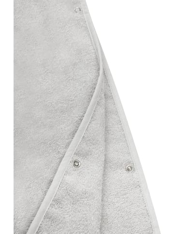 normani Kinder Baumwoll Badeponcho Manama in Hellgrau