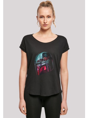 F4NT4STIC T-Shirt Star Wars Mandalorian Mandalore Helmet Reflection in schwarz