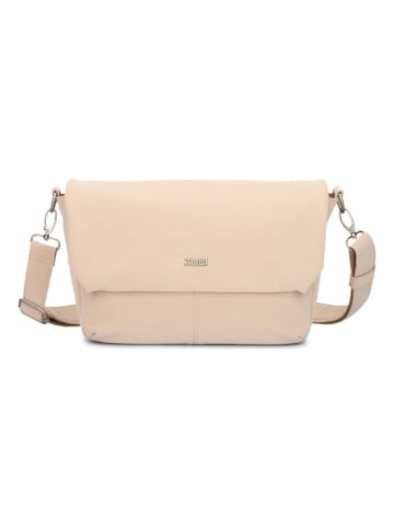 Zwei Mademoiselle.M Messenger 33 cm Laptopfach sand