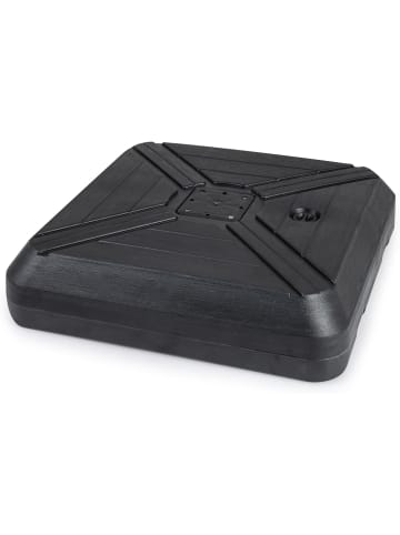 COSTWAY Sonnenschirmständer mit Rollen 156kg befüllbar in Schwarz