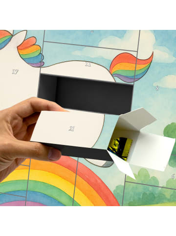 Mr. & Mrs. Panda Befüllbarer Adventskalender Einhorn Regenbogen ... in Weiß