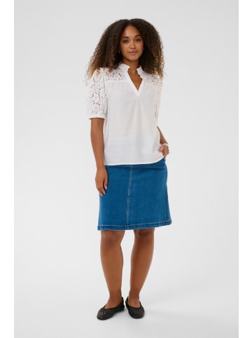 Cream Kurzarm-Bluse CRLiselin Regular fit in Snow White