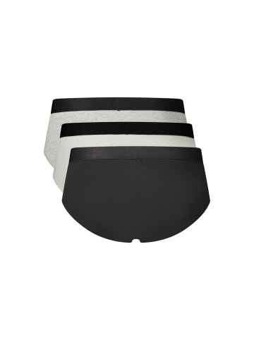 Schwarz Baumwolle Herren Slips 3er-Pack