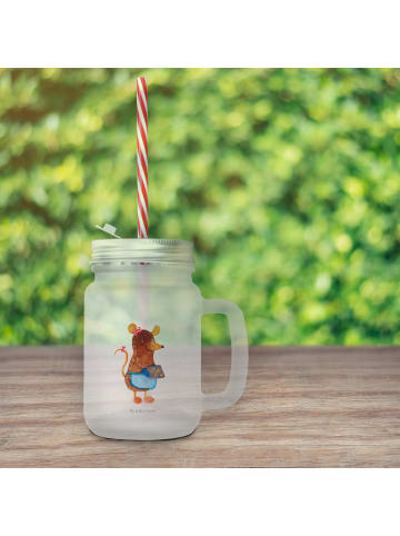 Mr. & Mrs. Panda Trinkglas Mason Jar Maus Kekse ohne Spruch in Transparent