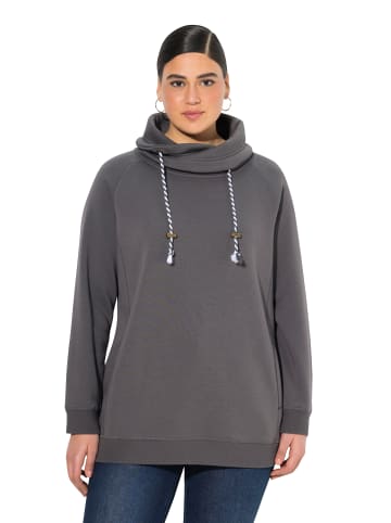 Ulla Popken Sweatshirt in graphitgrau