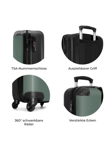 NoBoringSuitCases Suitcase, Handgepäck, Koffer, Trolley, Reisekoffer Grüner Koffer mit