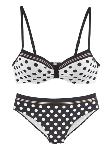 LASCANA Bügel-Bikini in schwarz/creme