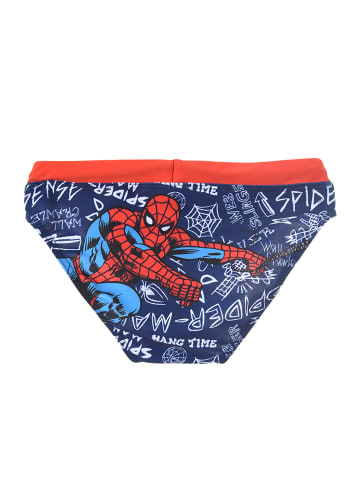 Spiderman Badehose Slip in Dunkel-Blau