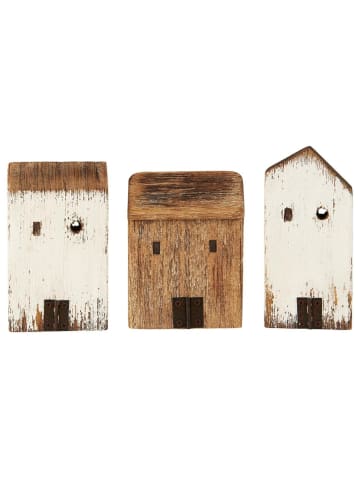 IB Laursen Kleines Holz-Häuser Set Nautico in weiss