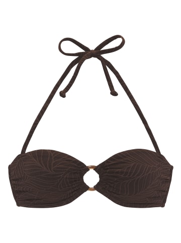 LASCANA Bandeau-Bikini-Top in braun
