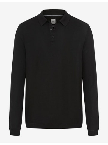 BRAX  Poloshirt langarm für Damen in Schwarz