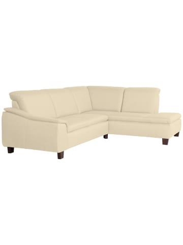 58 aufm Kessel ECKSOFA mit Ottomane rechts Kaylil Flachgewebe beige