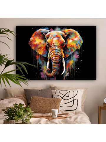 OnlyWow Leinwand Bilder Elefant