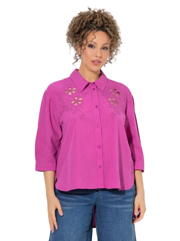 Ulla Popken Hemdbluse in fuchsia pink