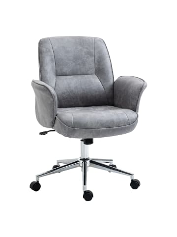 Vinsetto Bürostuhl-67L x 69B x 102Hcm-Hellgrau