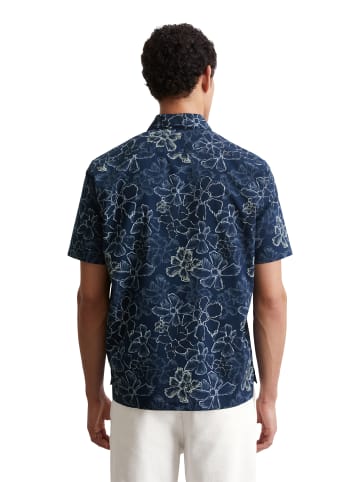 Marc O'Polo Hemd regular in multi/dark navy