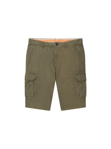 Tom Tailor Short in olive diamond structure