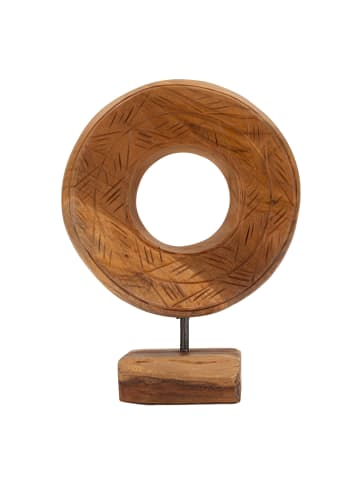 Mauro Ferretti Braune Holzskulptur, 20 x 10 x 28 cm