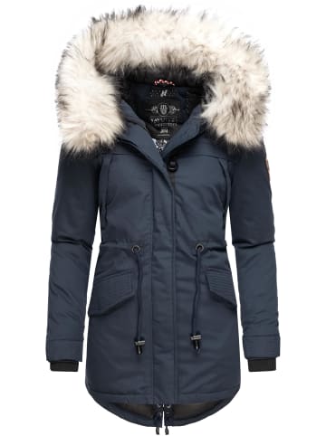 Navahoo Wintermantel Lady Like in Blau