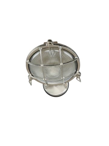 Licht-Erlebnisse Außen Wandlampe (B)21 x (H)21 cm in Nickel matt