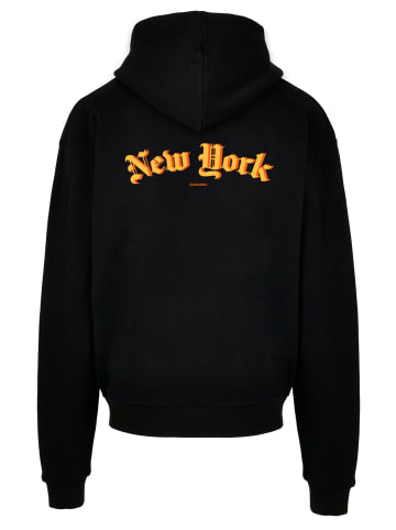 F4NT4STIC Ultra Heavy Hoodie New York Orange OVERSIZE HOODIE in schwarz