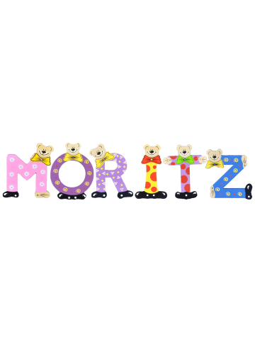 Playshoes Deko-Buchstaben "MORITZ" in bunt