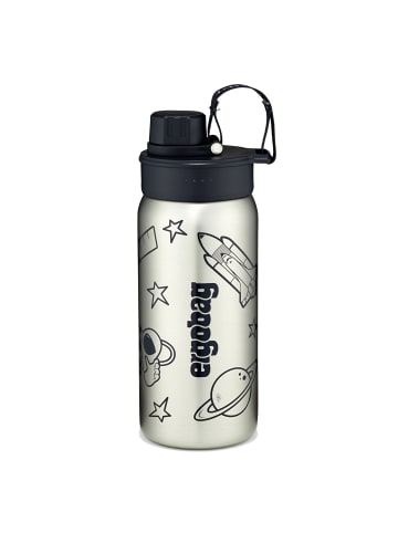 Ergobag Edelstahl Trinkflasche in schwarz