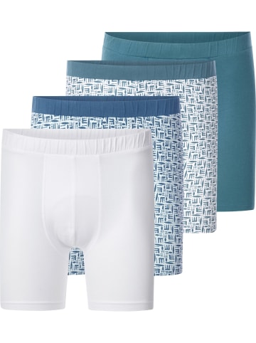 BABISTA 4er Pack Boxershorts VITLIDE in petrol mint weiß