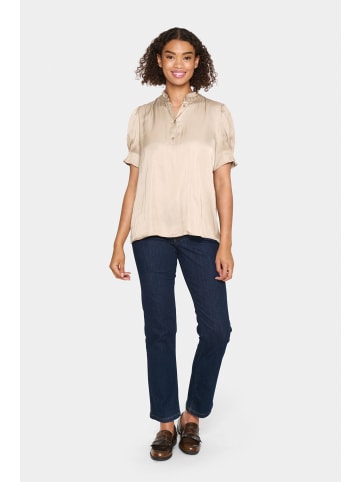 SAINT TROPEZ Langarm - Hemd VeeniSZ Gerade Passform in Dune