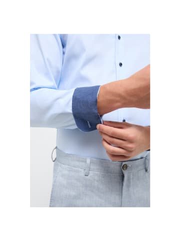 Eterna Langarmhemd in hellblau