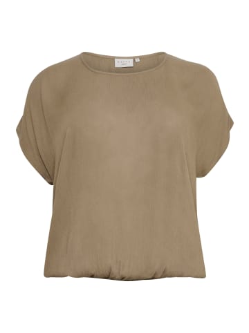 KAFFE curve Kurzarm-Bluse KCami Loose fit in Petrified Oak