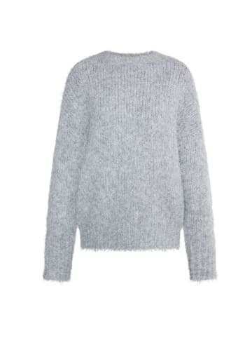 DreiMaster Vintage Damen Strickpullover in Grau Melange