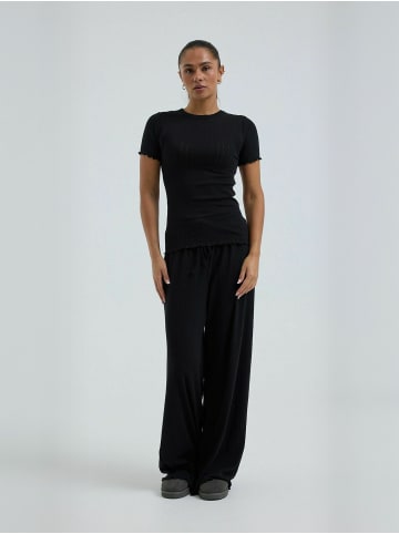 Seamless Basic T-Shirt Jacquard in Black