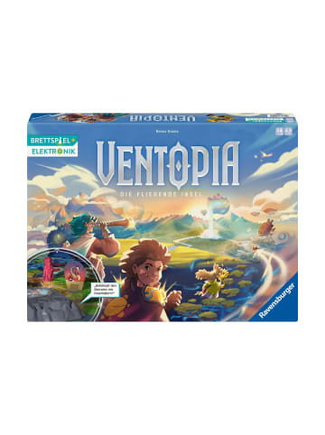 Ravensburger Brettspiel Ventopia - Die fliegende Insel, mit Elektronik, ab 7 Jahre
