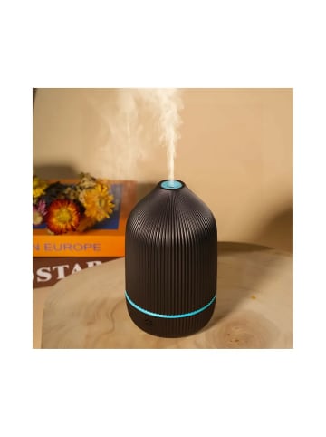 COFI 1453 Luftbefeuchter Diffusor Aromatherapie Feuchtigkeitsspender in Braun