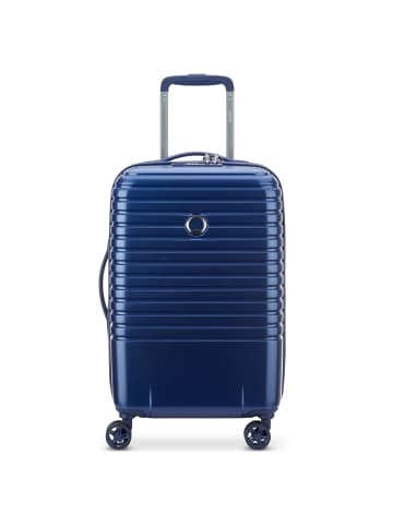 Delsey Caumartin 4-Doppelrollen Kabinentrolley 55 cm in stahlblau