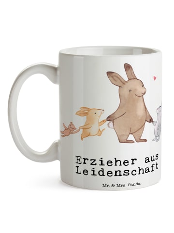 Mr. & Mrs. Panda Tasse Erzieher Leidenschaft mit Spruch in Weiß