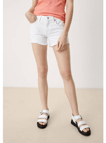 QS Denim Hose kurz in Weiß